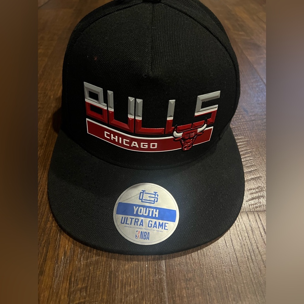 NBA Black adjustable youth Chicago bulls hat